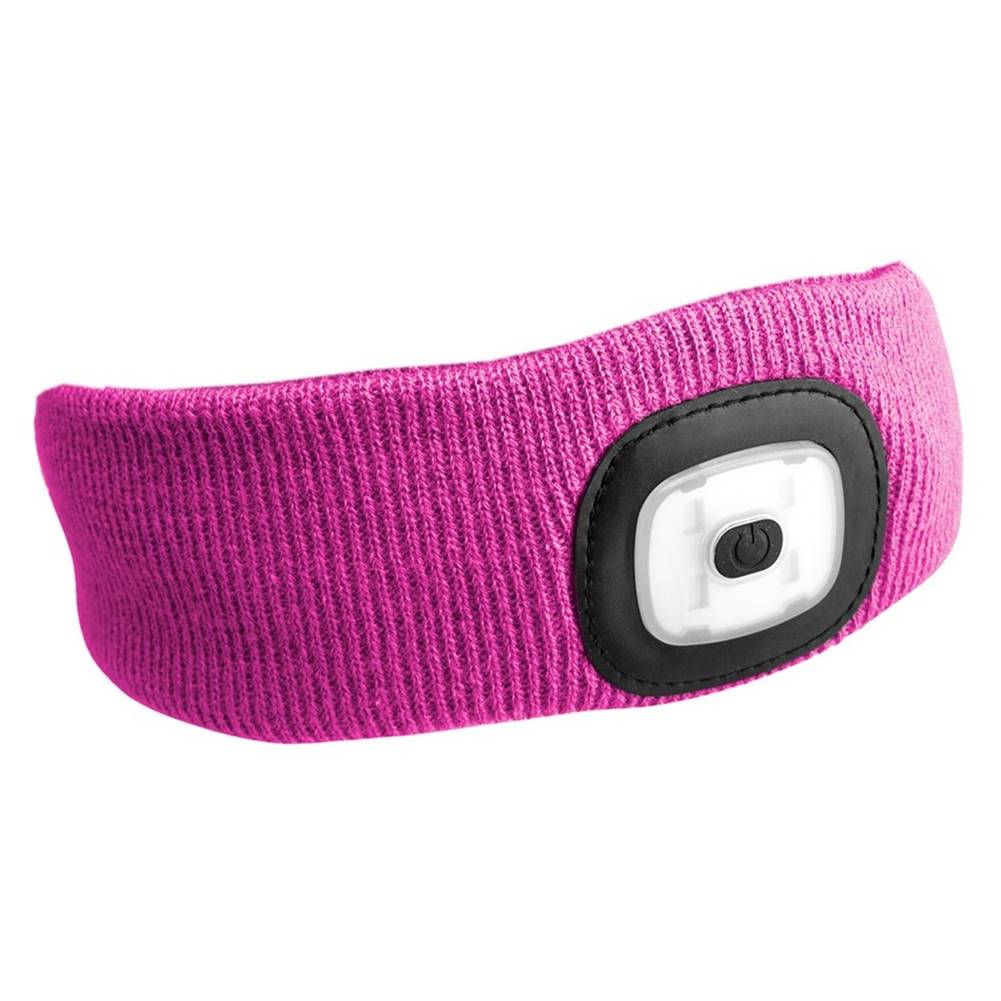 Sixtol Čelenka s čelovkou 45lm, nabíjecí, USB, univerzální velikost, růžová SIXTOL, značky Sixtol