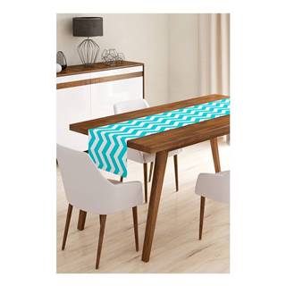 Minimalist Cushion Covers Behúň na stôl z mikrovlákna  Blue Stripes, 45 x 140 cm, značky Minimalist Cushion Covers