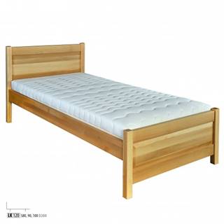 Drewmax Jednolôžková posteľ - masív LK120 | 100 cm buk