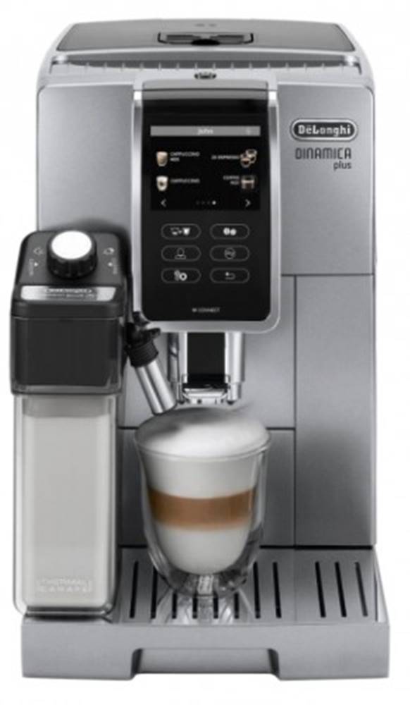 DéLonghi Plnoautomatický kávovar De'Longhi Dinamica Plus ECAM370.95.S + Dárek 4kg kávy Kimbo Juta bag, značky DéLonghi