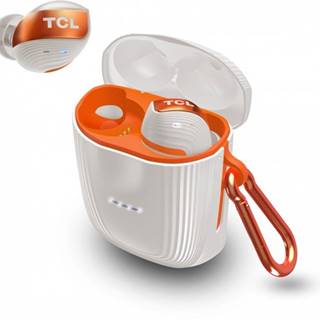 True Wireless slúchadlá TCL ACTV500TWS, bielo-oranžové
