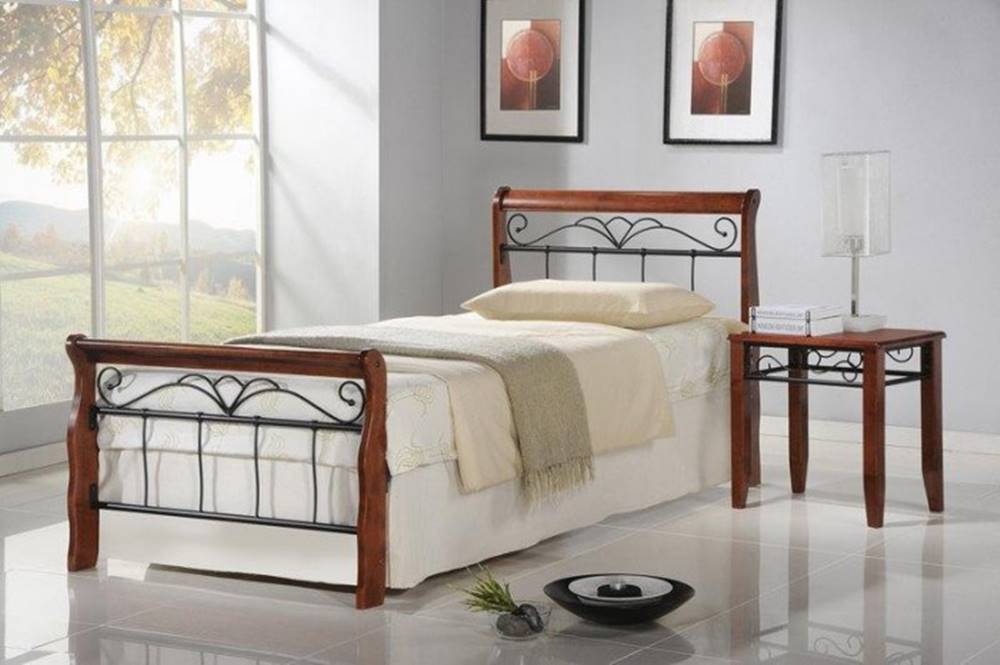OKAY nábytok Kovová posteľ Verona 90x200, vrátane roštu, bez matracov, značky OKAY nábytok