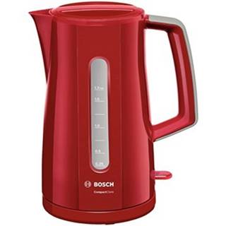 Rýchlovarná kanvica Bosch TWK3A014, červená, 1,7l