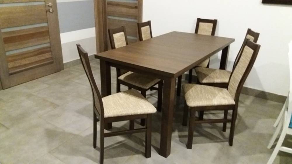 OKAY nábytok Agáta - Set 6x stolička, 1x stôl + rozklad, značky OKAY nábytok