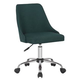 Kancelárska stolička smaragdová/chróm EDIZ
