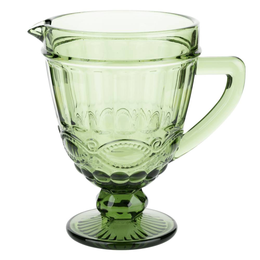 Kondela Vintage džbán na vodu/na víno 1150ml zelená SAVOY, značky Kondela