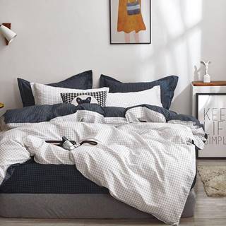 Bavlnená saténová posteľná bielizeň ALBS-01220B 140X200