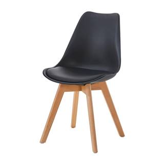 IDEA Nábytok Jedálenská stolička QUATRO čierna, značky IDEA Nábytok