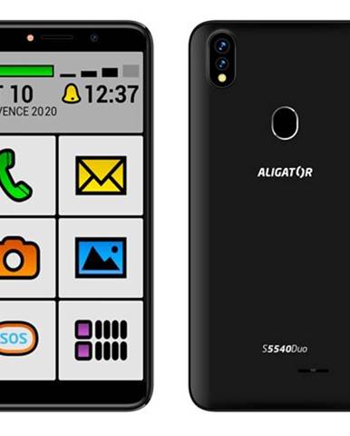 Mobilný telefón Aligator S5540KS 2GB/32GB, Kids+Senior, čierny