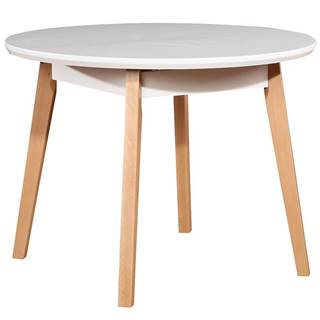 Stôl ST39 100+30 biely/buk