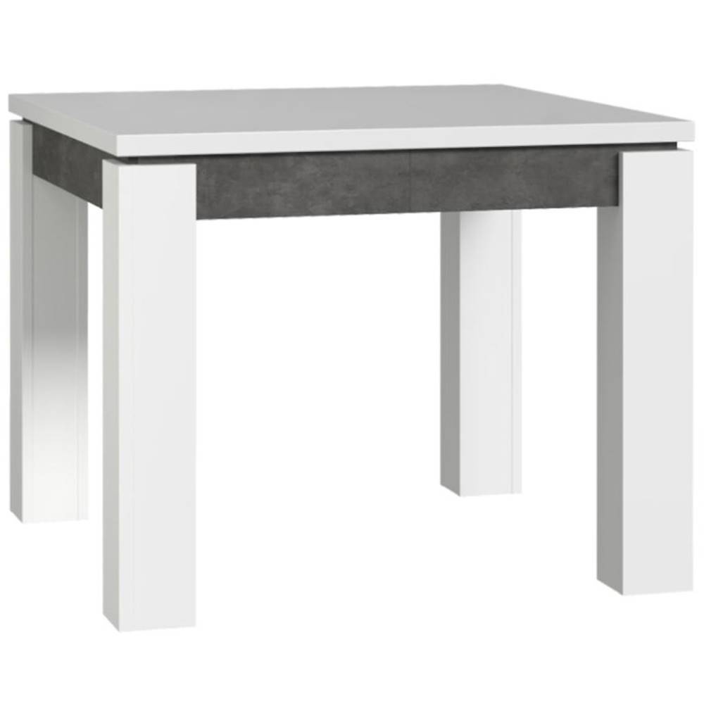 MERKURY MARKET Stôl Brugia/Lenox EST45-C639 sivy/biely lesk, značky MERKURY MARKET