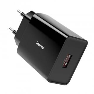 Nabíjačka Baseus, USB-A, 18 W, čierna