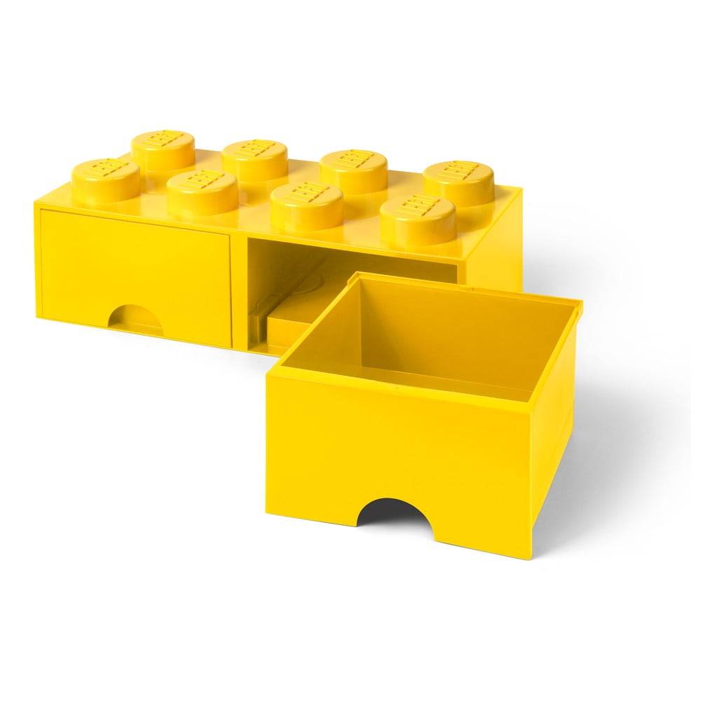 LEGO® Žltý úložný box s dvoma zásuvkami , značky LEGO®