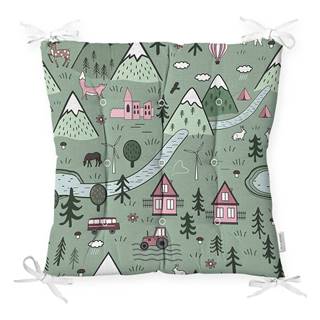 Minimalist Cushion Covers Sedák s prímesou bavlny  Village, 40 x 40 cm, značky Minimalist Cushion Covers