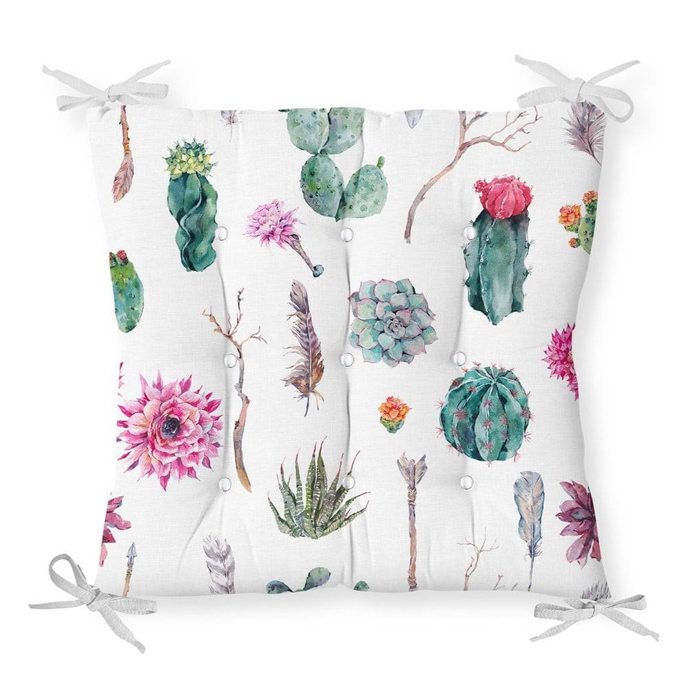 Minimalist Cushion Covers Sedák s prímesou bavlny  Succulent, 40 x 40 cm, značky Minimalist Cushion Covers