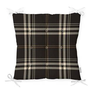 Minimalist Cushion Covers Sedák na stoličku  Flannel Black, 40 x 40 cm, značky Minimalist Cushion Covers