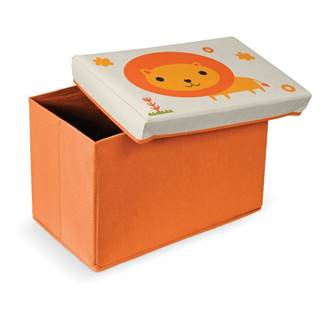 Domopak Oranžová podnožka s úložným priestorom  Lion, značky Domopak