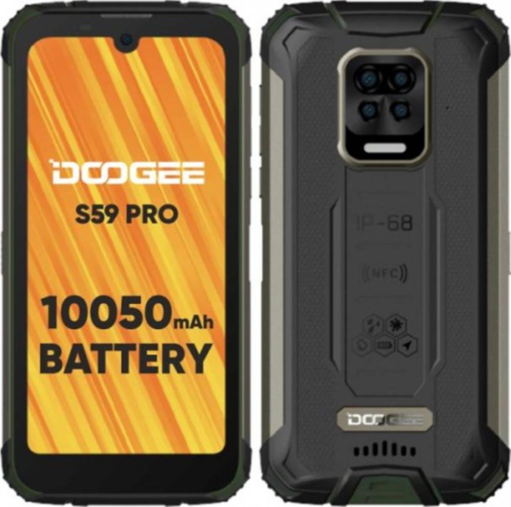 Doogee Odolný telefón  S59 PRO 4 GB/128 GB, zelený, značky Doogee