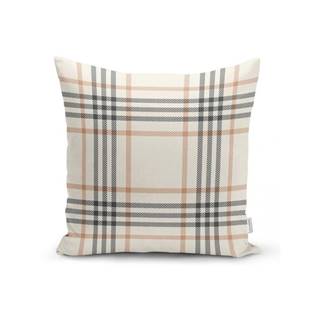 Krémovobiela dekoratívna obliečka na vankúš Minimalist Cushion Covers Flannel, 45 x 45 cm