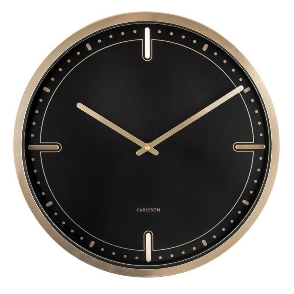 Karlsson  5727BK dizajnové nástenné hodiny, pr. 42 cm, značky Karlsson