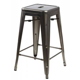 ArtD Barová stolička Paris 75cm inšpirovaná Tolix metalická