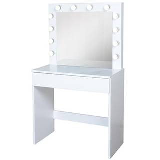 Toaletný stolík Malmo +led biely