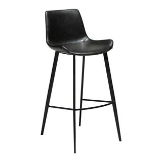 ​​​​​DAN-FORM Denmark Čierna barová stolička z imitácie kože DAN–FORM Denmark Hype, výška 102 cm, značky ​​​​​DAN-FORM Denmark