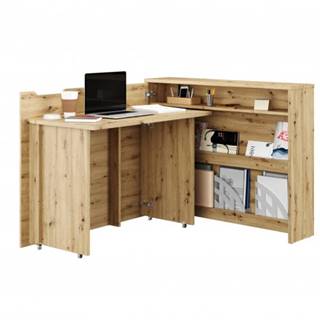 Sconto Písací stôl WORK CONCEPT ľavá, dub artisan, značky Sconto