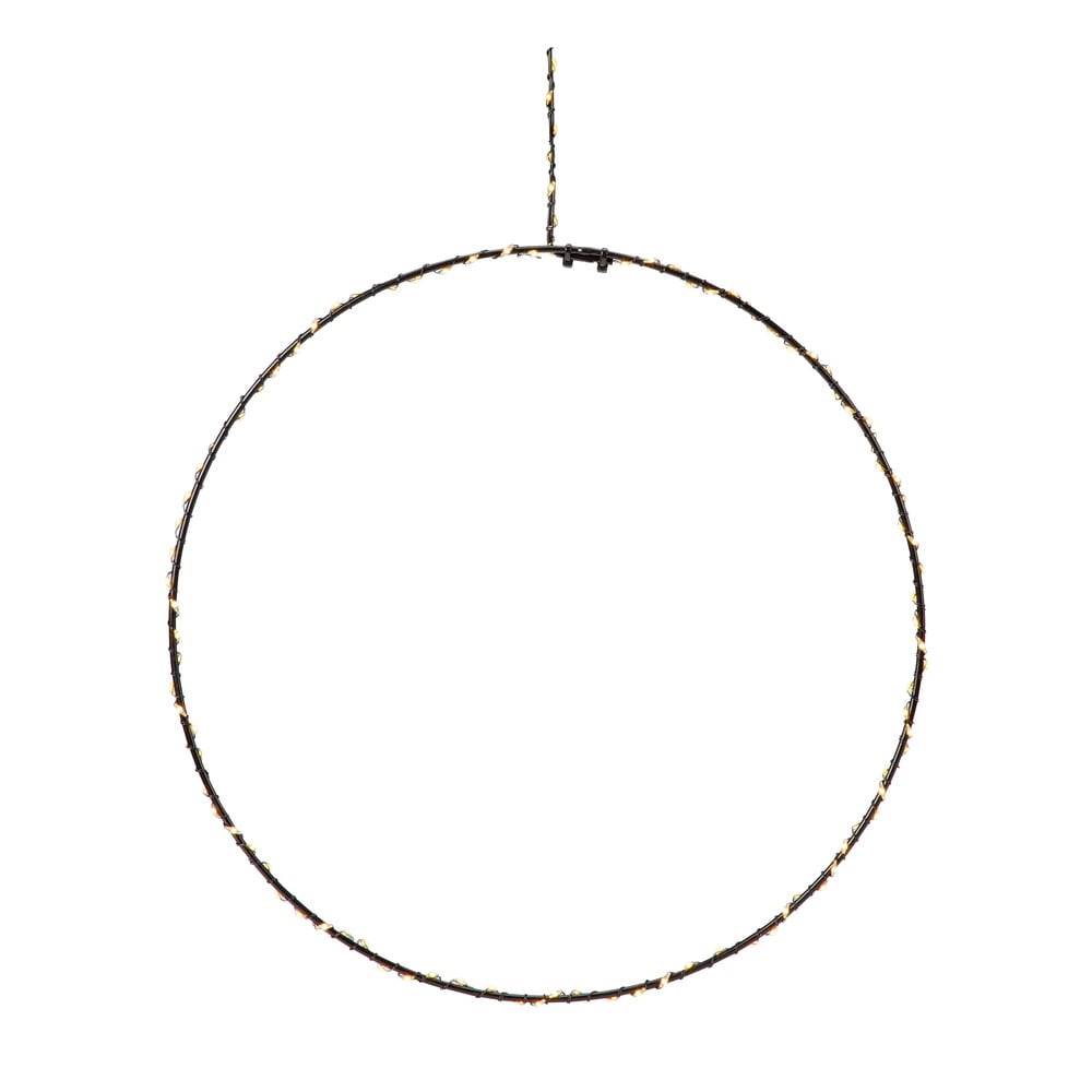 Markslöjd Čierna vianočná závesná svetelná dekorácia  Alpha Circle, výška 30 cm, značky Markslöjd
