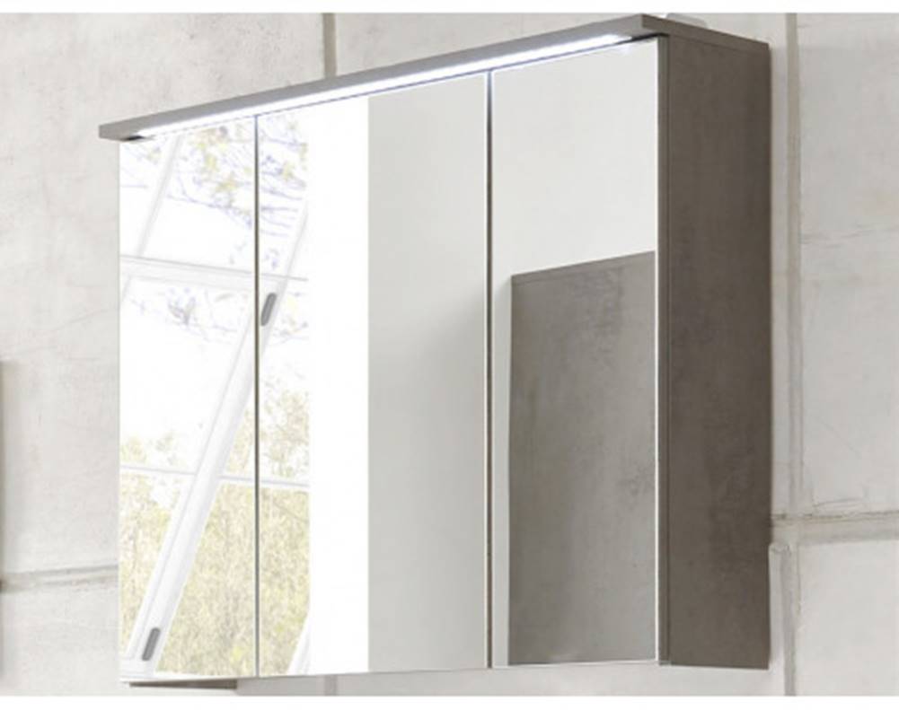 ASKO - NÁBYTOK Kúpeľňová skrinka so zrkadlom Indiana, s osvetlením, značky ASKO - NÁBYTOK