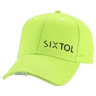 Sixtol  Šiltovka s LED svetlom B-CAP 25lm, USB, uni, fluorescenčne zelená, značky Sixtol