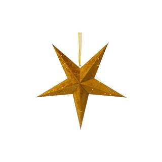Vianočná svetelná dekorácia v zlatej farbe Star Trading Velvet, ø 60 cm
