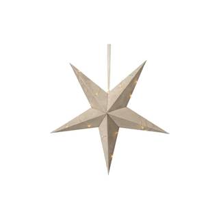 Star Trading Béžová vianočná svetelná dekorácia  Velvet, ø 60 cm, značky Star Trading