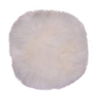 Biela ovčia kožušina HoNordic Circle, ⌀ 35 cm
