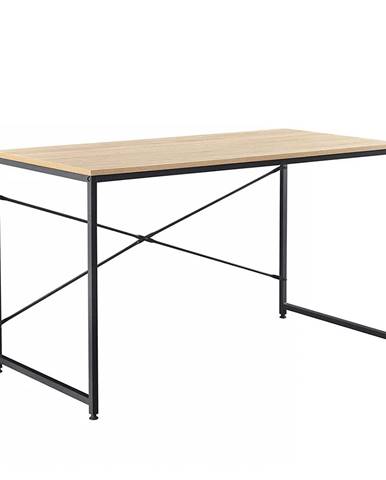 Písací stôl dub/čierna 120x60 cm MELLORA