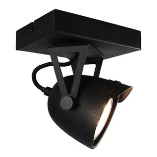 LABEL51 Čierne nástenné svietidlo  Spot Moto Cap Uno, značky LABEL51