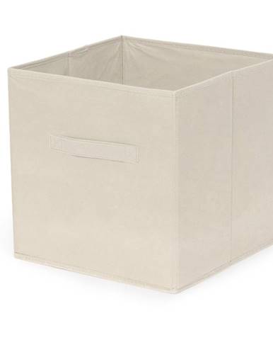 Krémový skladací úložný box Compactor Foldable Cardboard Box