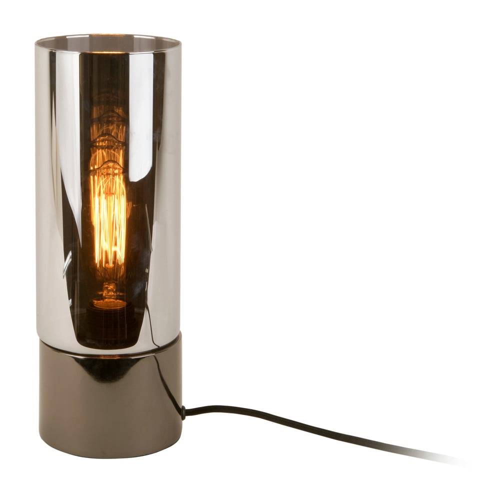 Leitmotiv Stolová lampa v metalickej sivej farbe so zrkadlovým leskom  Lax, značky Leitmotiv