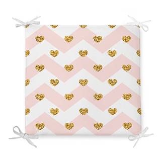 Minimalist Cushion Covers Sedák s prímesou bavlny  Pastel Hearts, 42 x 42 cm, značky Minimalist Cushion Covers