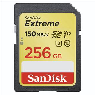 Sandisk SANDISK EXTREME 256 GB SDXC MEMORY CARD 150 MB/S, SDSDXV5-256G-GNCIN, značky Sandisk