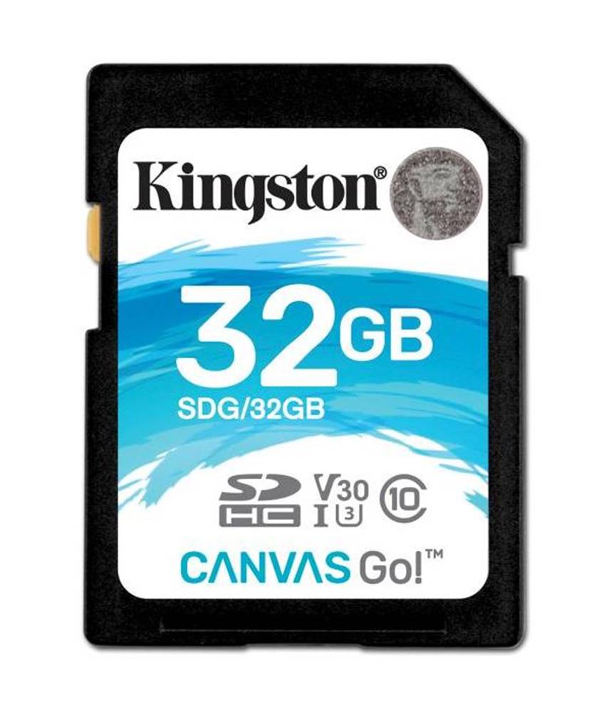 Kingston KINGSTON 32GB SDHC CANVAS GO 90R/45W CL10 U3 V30 SDG/32GB, značky Kingston