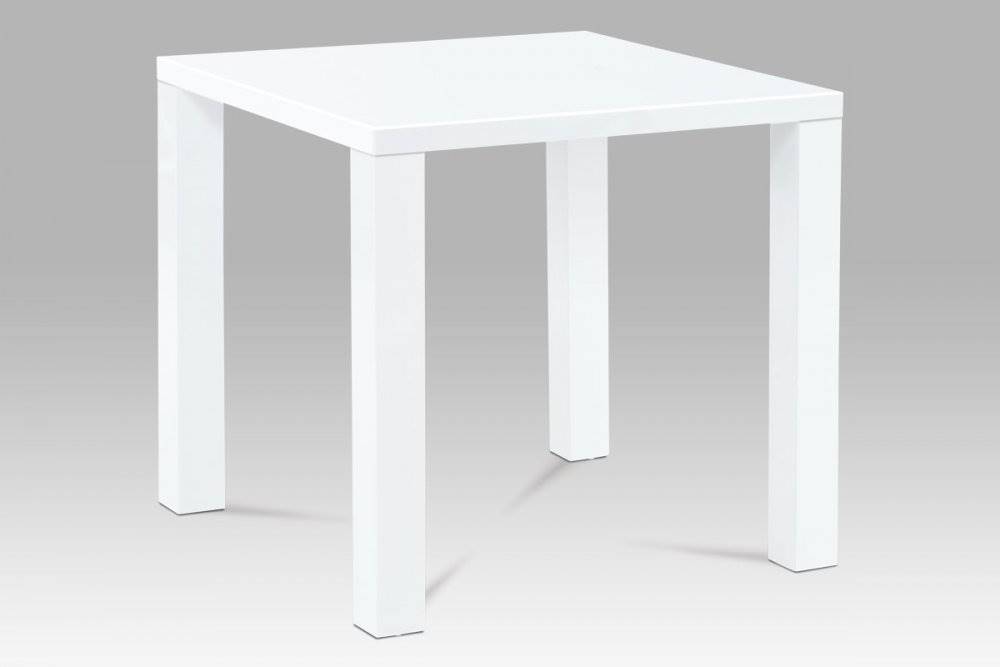 AUTRONIC  AT-3005 WT jedálenský stôl 80x80x76cm, vysoký lesk biely, značky AUTRONIC