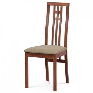 AUTRONIC  BC-2482 TR3 jedálenská stolička, čerešňa/látka béžová, značky AUTRONIC