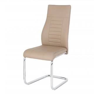 AUTRONIC  HC-955 CAP jedálenská stolička, koženka kapučíno, chróm, značky AUTRONIC