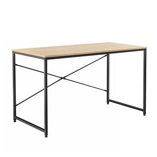 Kondela KONDELA Písací stôl, dub/čierna, 120x60 cm, MELLORA, značky Kondela