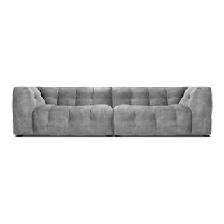 Windsor & Co Sofas Sivá zamatová pohovka  Vesta, 280 cm, značky Windsor & Co Sofas
