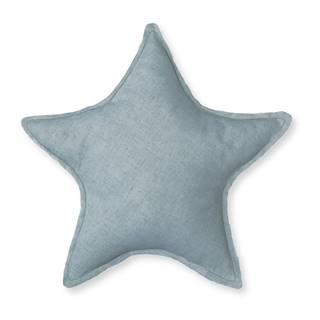 Linen Couture Modrý dekoratívny vankúš Little Nice Things Star, značky Linen Couture