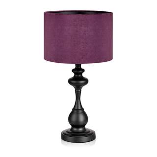 Čierno-fialová stolová lampa Markslöjd Connor