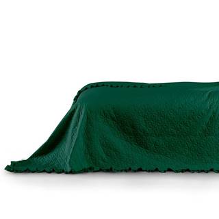 ArtTruAn Prikrývka na posteľ TILIA tmavo zelená