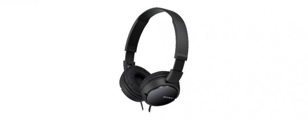 Sony  MDRZX110, černá sluchátka s hlavovým mostem, značky Sony